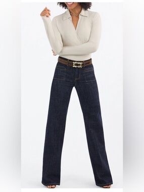 CAbi Venice Trouser Jean - Dark Indigo